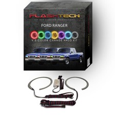 Rgb Multi Color Changing Led Halo Ring Kit For 1998-2000 Ford Ranger Headlights Rgb Multi Color Changing Led Halo Ring Kit For 1998-2000 Ford Ranger Headlights