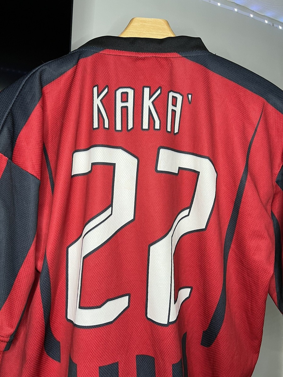 AC MILAN HOME FOOTBALL SHIRT #22 KAKA ADIDAS JERSEY SIZE XL | eBay