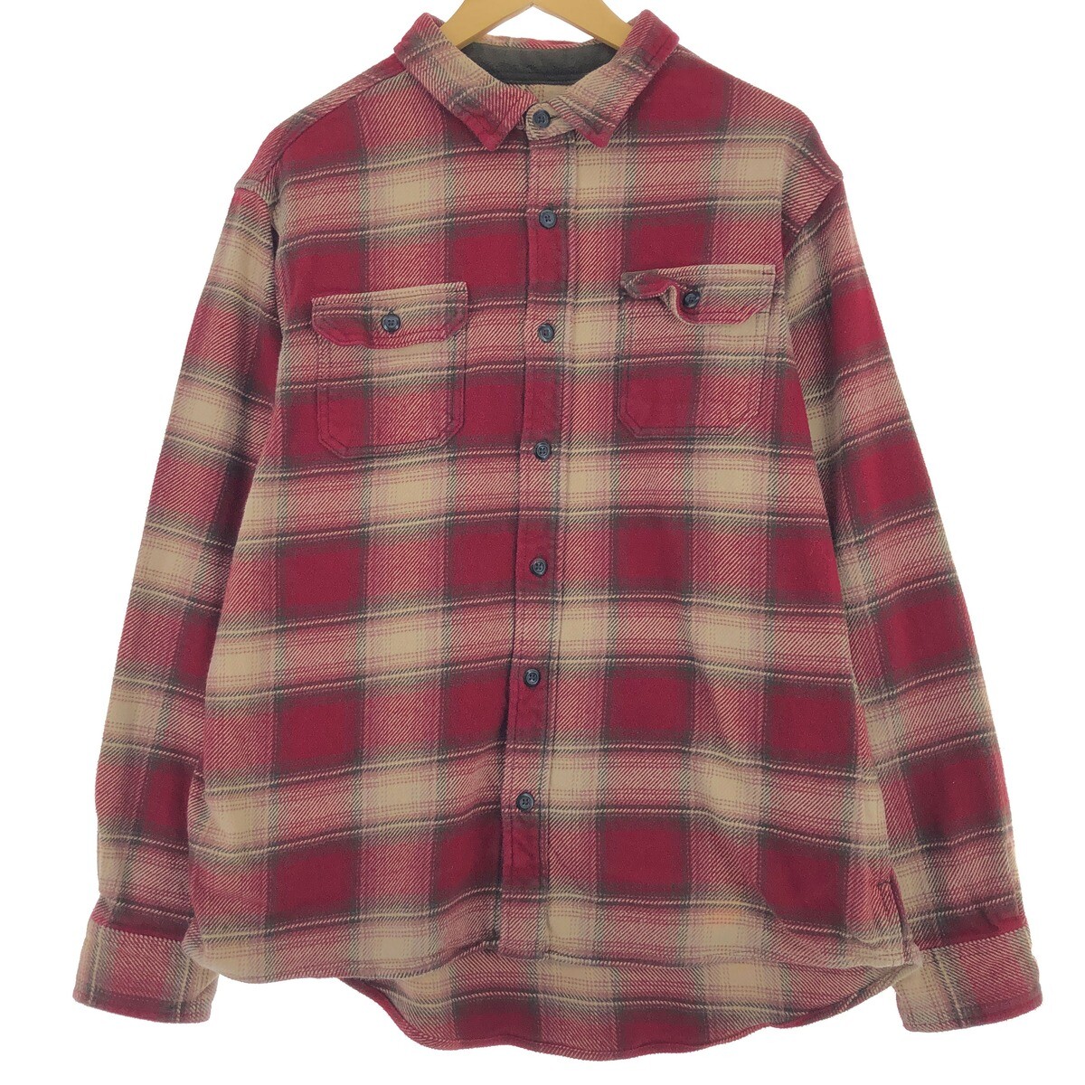 00'S ORVIS Ombre Check Long Sleeve Heavy Flannel Check Shirt 00'S ORVIS Ombre Check Long Sleeve Heavy Flannel Check Shirt