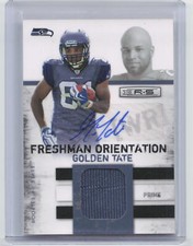 2010 Rookies & Stars #20 Golden Tate Freshman Orientation Prime Auto #06/10