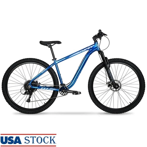 29" Mountain Bike Hardtail Adult 9-Speed Front Suspension Disc Brakes Aluminum