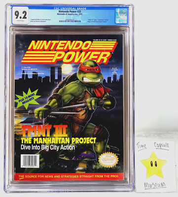 Nintendo Power Magazine #33 1992 TMNT III Teenage Mutant Ninja Turtles CGC 9.2