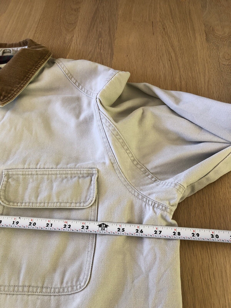Vintage Eddie Bauer Jacket Men XL Tall Flannel Lined Chore Vintage Eddie Bauer Jacket Men XL Tall Flannel Lined Chore