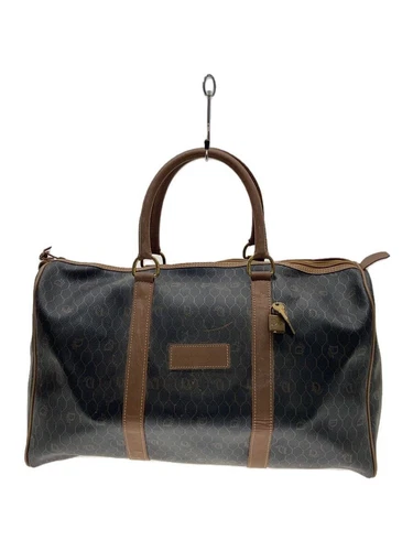 Sac Christian Dior Boston PVC marron motif complet occasion
