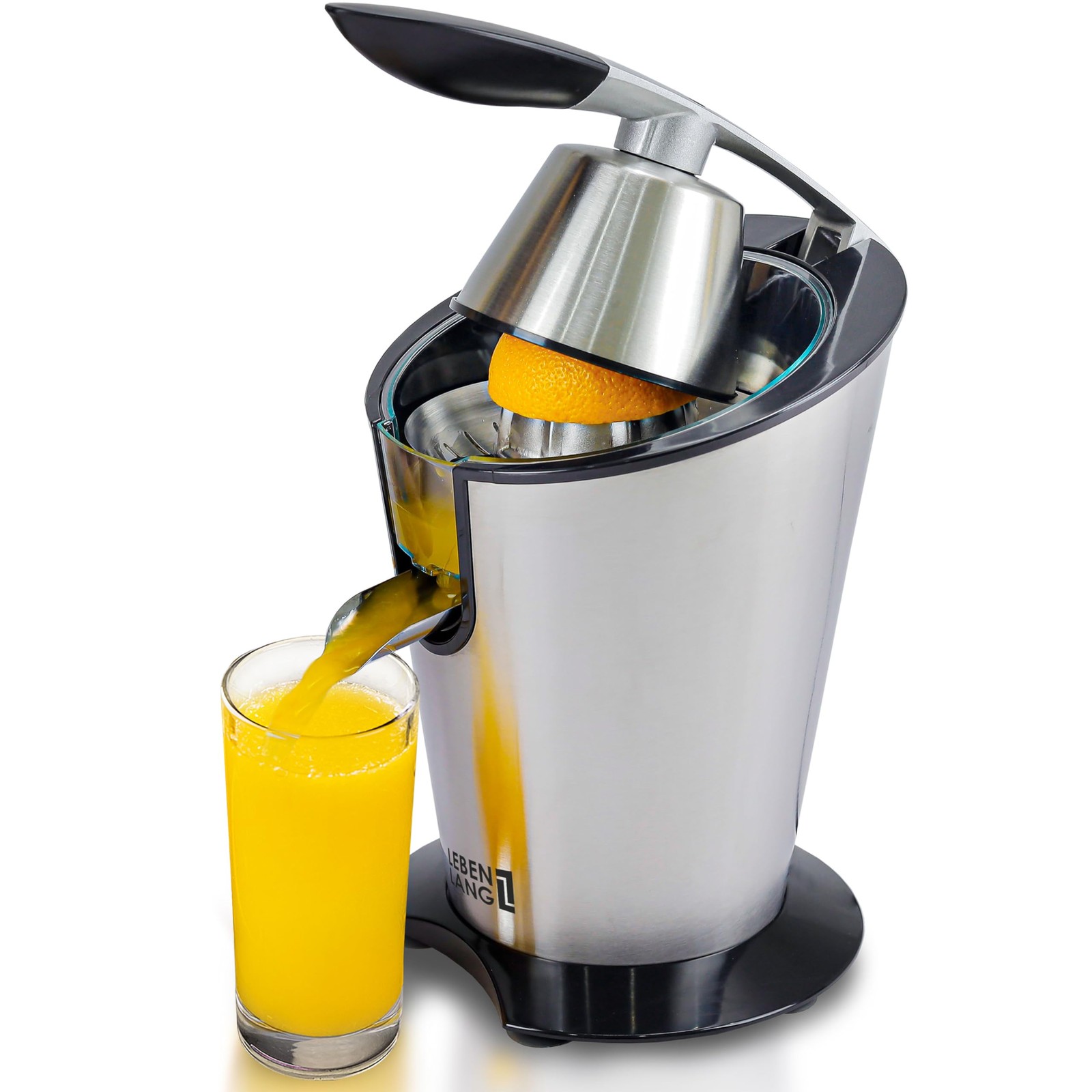 LEBENLANG Spremiagrumi Elettrico 600W Acciaio Inox - Qualità Professionale