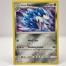 alolan sandslash pokemon card value - 138/236 - Cosmic Eclipse Colorless Smash Turn (50) Switch this Pokmon with 1 of your Benched Pokmon Alolan Sandslash REVERSE HOLO RARE