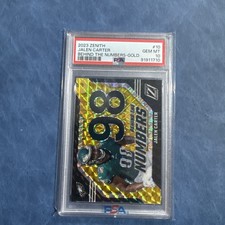 2023 Panini Zenith - Behind the Numbers Jalen Carter #10 Gold /10 (RC)