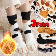 Women Socks Winter Warm Fluffy Socks Thicken Coral Fleece Home Floor Sleep Socks