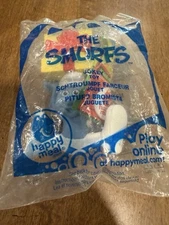 Brand New Smurf With Present Happy Meal Toy