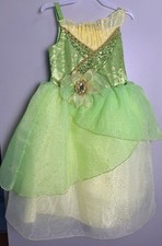 Disney Store Tiana Costume The Princess and the Frog Girls Size 4 Dress Up Play