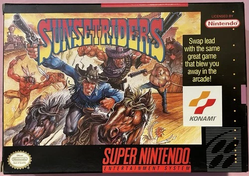 Sunset Riders (Super Nintendo 1993) SNES CIB RARE