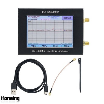 35-4400MHz Spectrum Analyzer +Tracking Source Network Analyzer Frequency Level