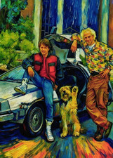 Back to the Future Artist Signed Limited Edition Oil Painting Art Card 2 of 30