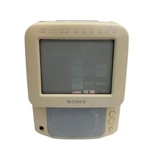 Sony Color Watchman FDT-5BX5 5-Inch Portable CRT TV AM/FM Radio Beige
