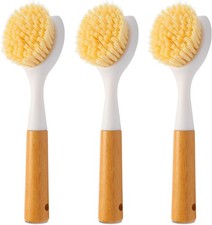 3 Pack Brush Set with Handle White