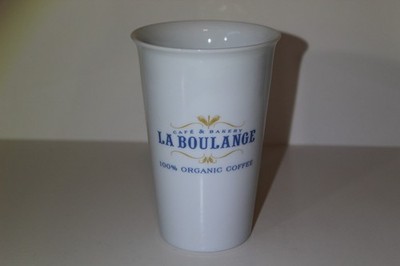 La Boulange Cafe & Bakery 11 oz Double Wall Porcelain Tumbler - No Silicone Lid