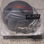 Atlanta Falcons Slate Roddy White Autographed Mini Helmet Beckett Authenticated