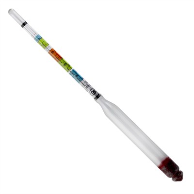 HYDROMETER, Triple Scale for beer brewing and wine making