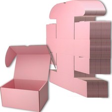 11x6x6 Shipping Boxes Pink Mailer Corrugated Cardboard Box Set of 20