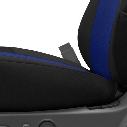 For Mercury Milan 09 CR-Grade Neoprene 1st Row Black & Blue Custom Seat Covers - Picture 3 of 12