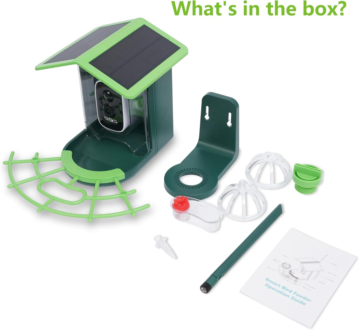 Bird Feeder with Camera, AI Birds Identification, Solar Powered, Live View, Inst