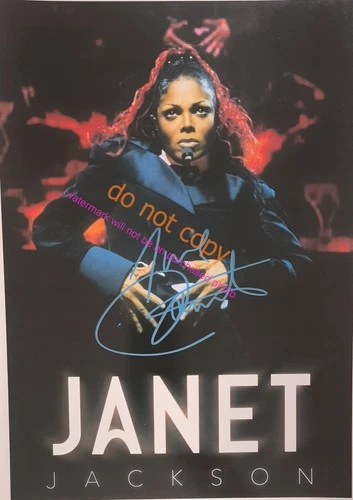 JANET JACKSON Autographed signed photo