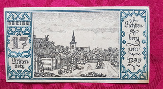 Berlin Notgeld Bezirk 17 Lichtenberg 1921 Notgeldschein ist in einem guten E