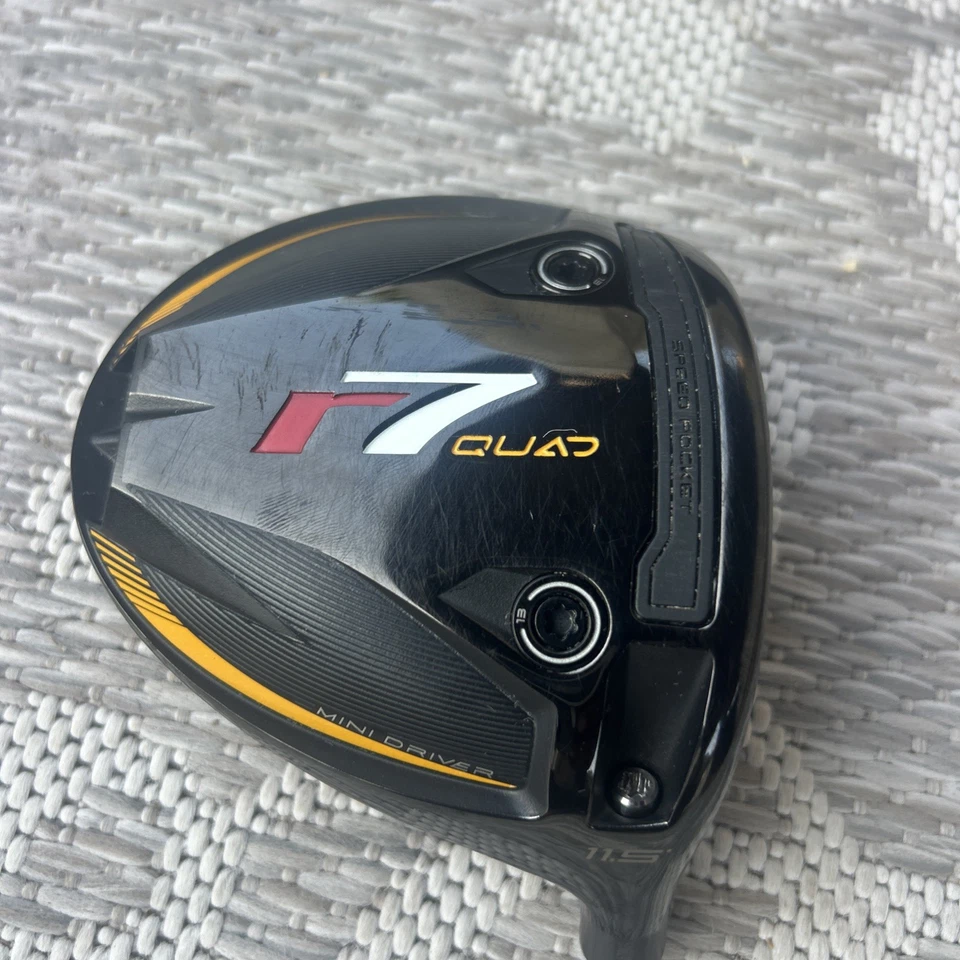 RH 2025 TaylorMade R7 Quad Mini Driver 11.5* Driver Head Only + HC Quad - Image 4 of 4