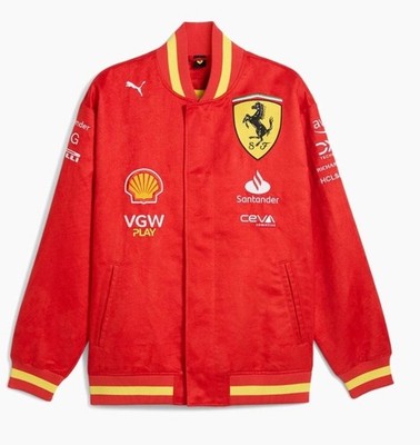 PUMA® × Scuderia Ferrari™ Team Varsity Motorsport Jacket | XL NWT