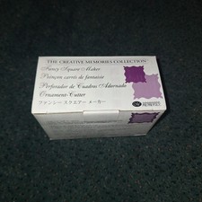 Creative Memories Fancy Square Maker Paper Punch NEW 1 1/8" and 7/8"  Case