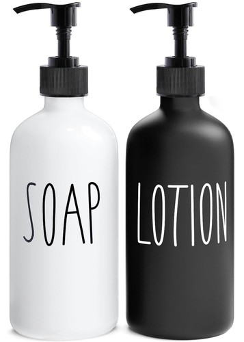 Soap Dispenser Bathroom Set, Contains Hand and Lotion Dispenser, Suitable for...