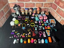 103 Piece L.O.L. Surprise! Doll Lot Dolls Shoes Drinks Pets Bags Glasses LOL