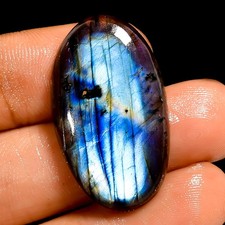 100 Natural Flashy Labradorite Oval Cabochon Loose Gemstone 25 Ct 30X17X5 mm