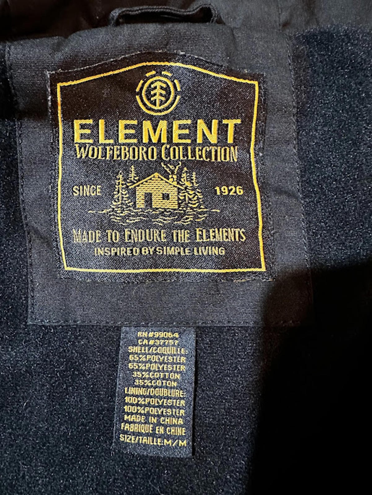 Element Wolfeboro Hooded Utility Jacket Black Med… - image 4
