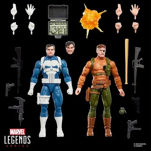 Figura de acción Hasbro Marvel Legends Punisher vs Nick Fury 6" paquete de 2 PREVENTA Foto 2 de 4