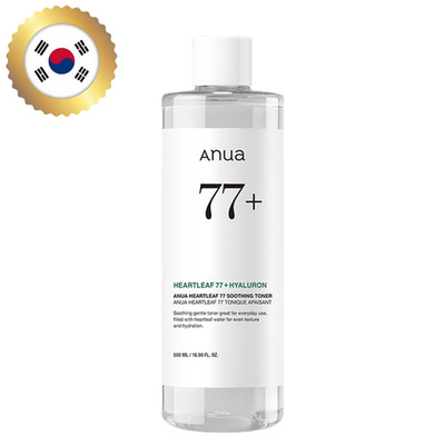 Anua Heartleaf 77 Soothing Toner Calming Sebum Care 500ml K-Beauty