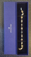 Vintage Swarovski Armband Aurora Borealis Kristalle & Perlen Goldfarben