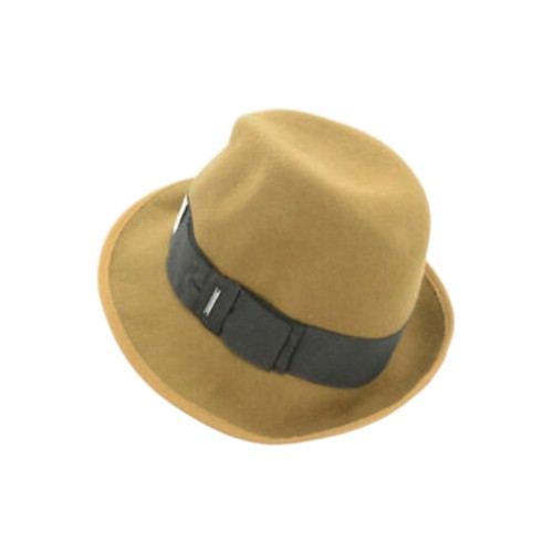 DIESEL Womens Hats Fedora Brown Trilby Panama Summer Beach Wool Ladies New Cap - Picture 2 of 2