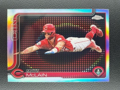 2025 Topps Chrome Matt McLain Lightboard Logo Variation #278 - Reds
