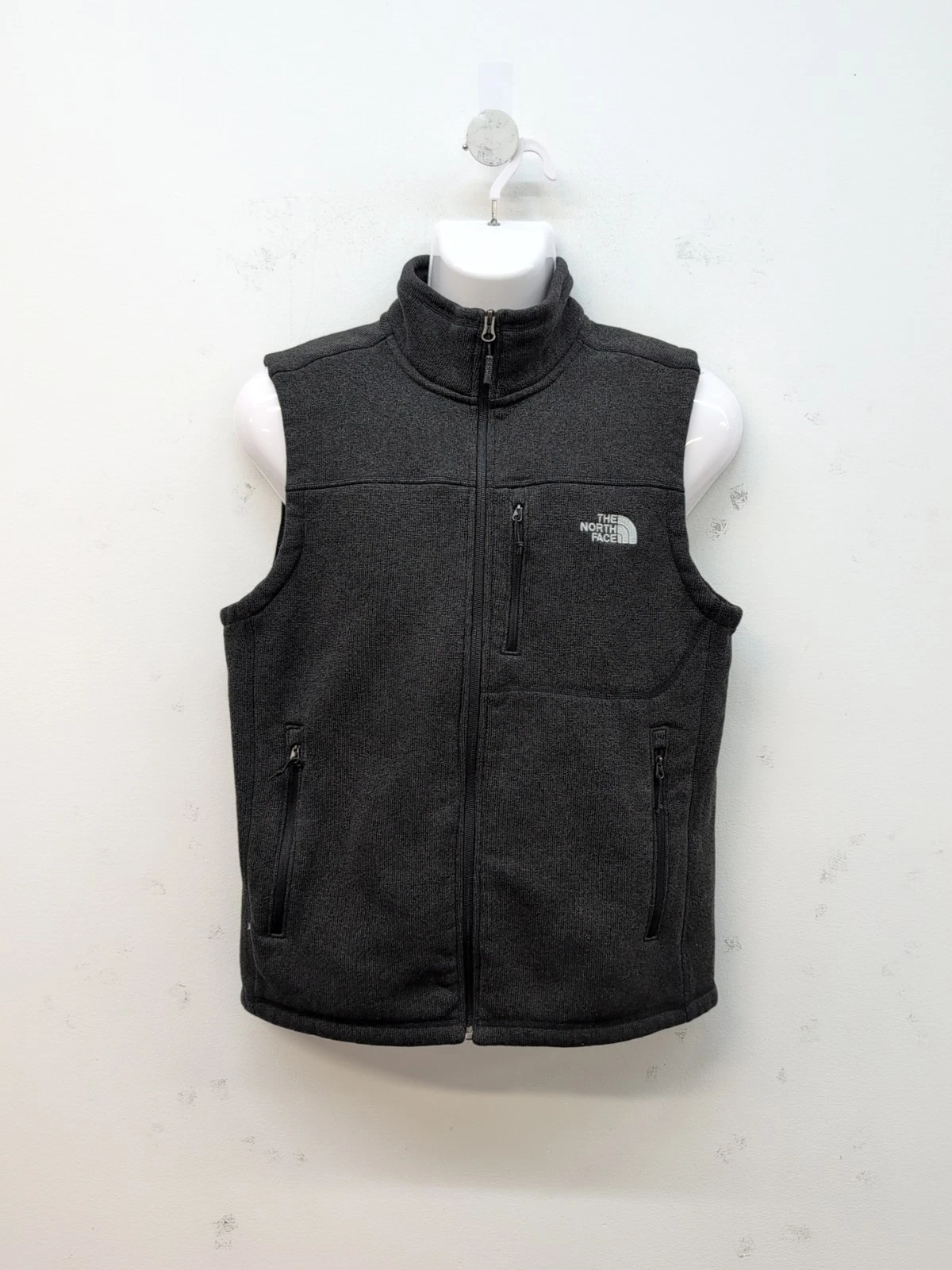The North Face Gordon Lyons Full Zip Fleece Men’s Sleeveless Vest Large Charcoal