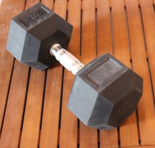 20 kg HEXAGON Hantel gummiert Kurzhantel Metall Hex Hanteln Gewicht weights