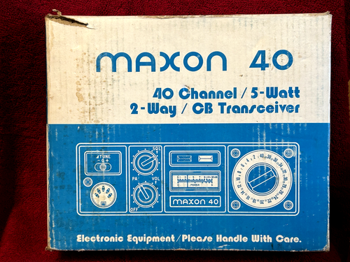 RADIO MAXON 40 CB TRANSCEPTOR 40 CANALES 5 VATIOS 2 VÍAS NUEVO EXCEDENTE EN CAJA - Imagen 2 de 16