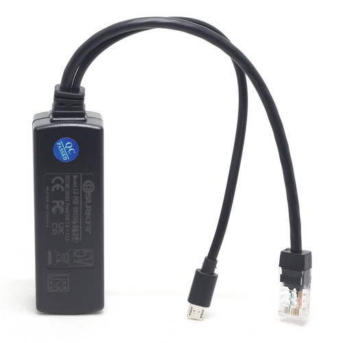 Active PoE Splitter Power Over Ethernet 48V to 5V 2.4A Micro USB 4 Raspberry Pi - Picture 7 of 7