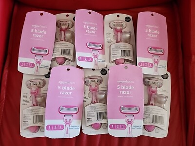 Lot of 10 packs Amazon Basics Women's 5 Blade Razor Venus handles