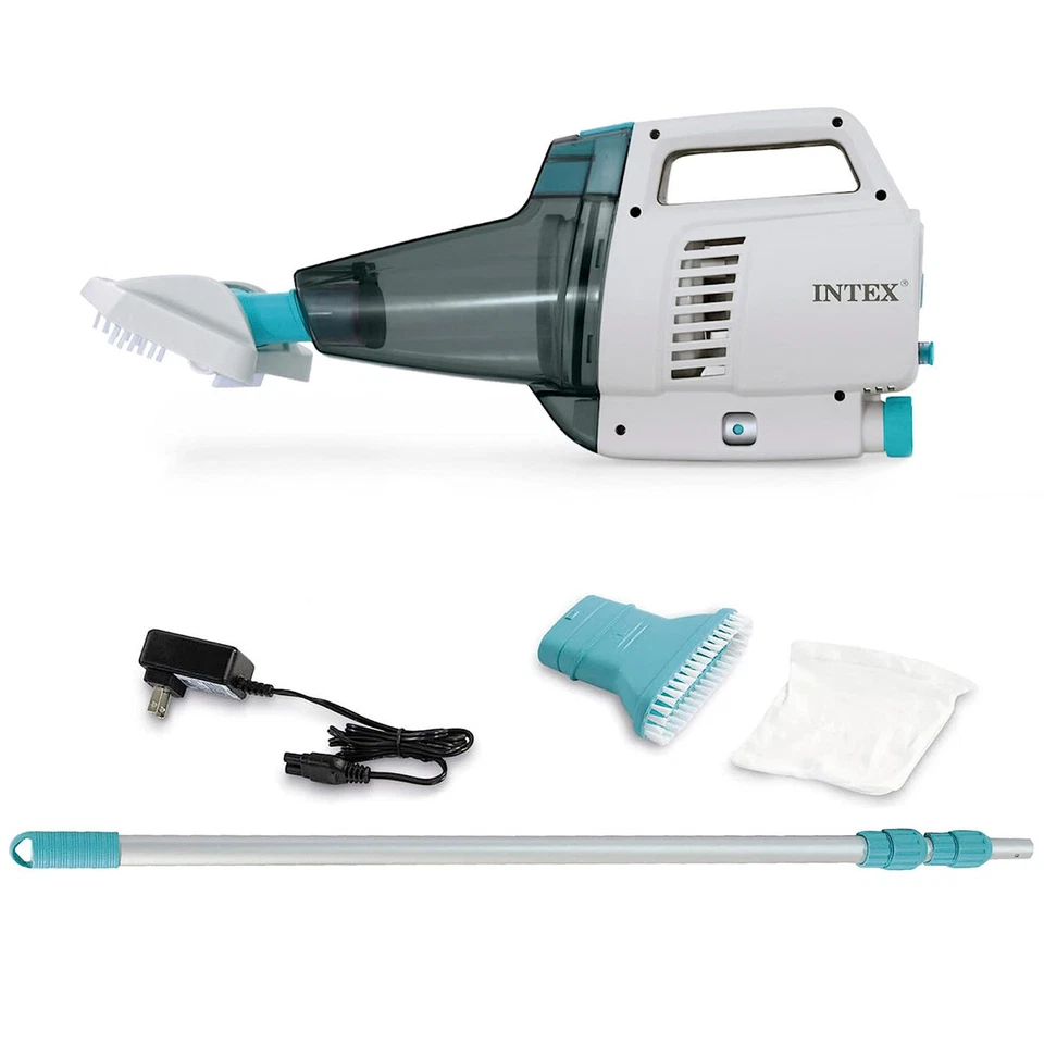 INTEX ZR200 Akkusauger Poolsauger Pool Bodensauger 280cm Stange + LED Anzeige - Bild 2 von 4