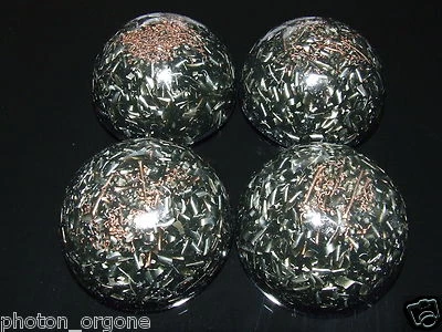 PHOTON ORGONE 4 Orgone Psychic Attack Protection Domes Shungite Ruby Rutilated Quartz Beryl