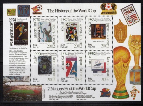 Palau 630-633 MNH History of World Cup Sports Games ZAYIX 0701M0005M - Picture 2 of 4