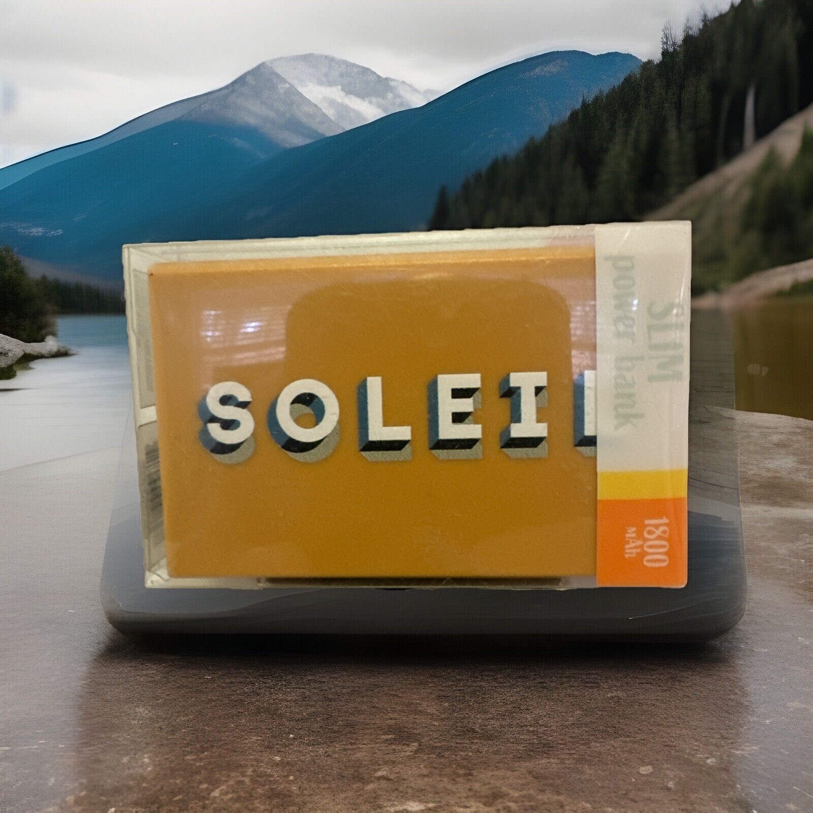 SOLEIL Autumn Dark Yellow Color Slim Power Bank 1800 mAh USB Micro A258