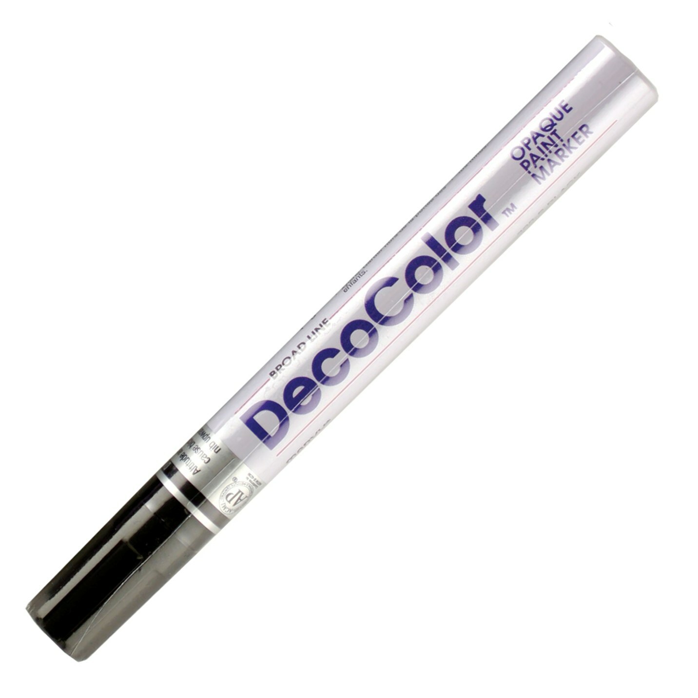 300-1 Marvy DecoColor Opaque Paint Marker, Broad Tip, Black, Pack of 1