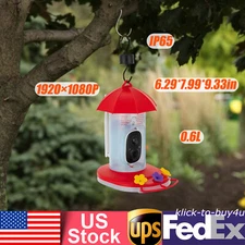 Intelligent Video Smart Bird Feeder Hanging for Garden Yard Bird Feeder Outside